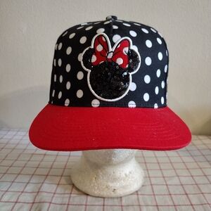 Disney Black and Red Polka Dot Hat